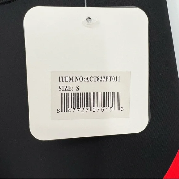 NEW Yelete Womens Active Leggings Workout Black/Red/Leopard Waist Pocket - Picture 10 of 13